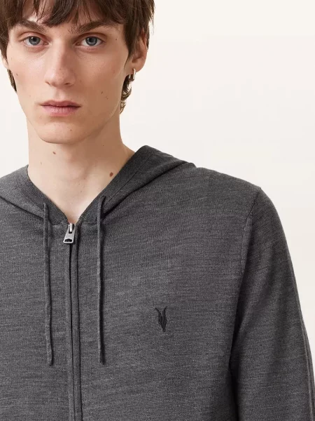 Шерстяной свитер Allsaints с капюшоном