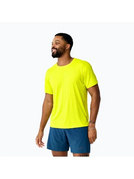 Tricou de alergare pentru bărbați Brooks Dash Short Sleeve green verde