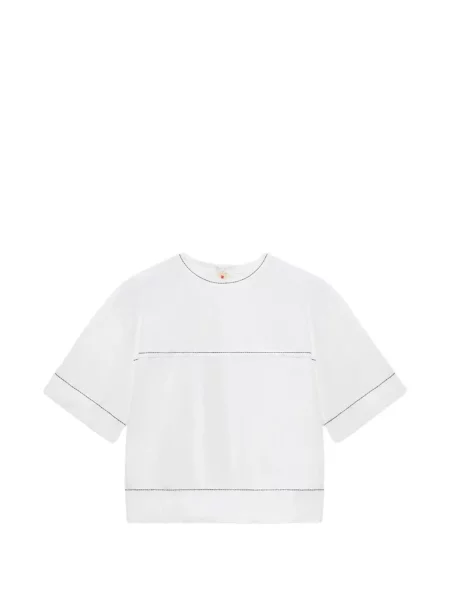 Tricou Marni din poplin alb