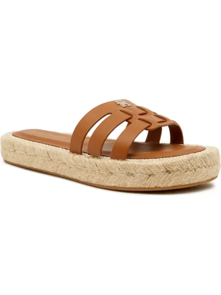 Tommy Hilfiger De piele șlapi maro