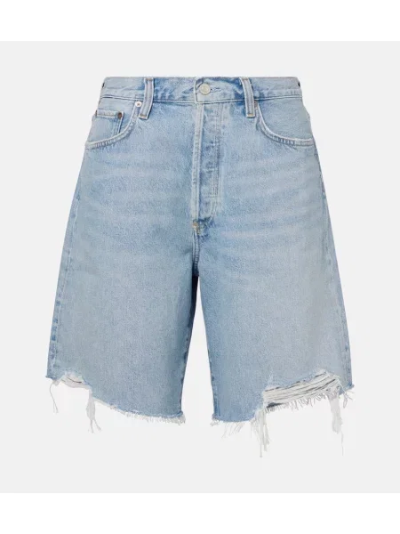 Szorty jeansowe Agolde niebieskie