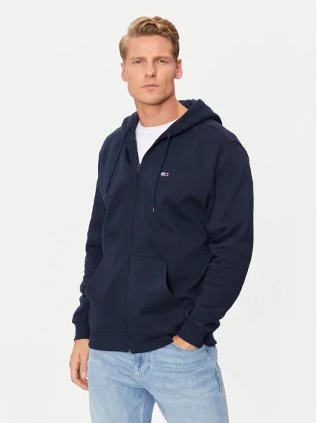 Mikina Tommy Jeans modrá