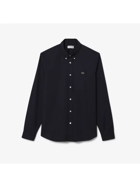 Lacoste Koszula Regular Fit Z Bawełny granatowy