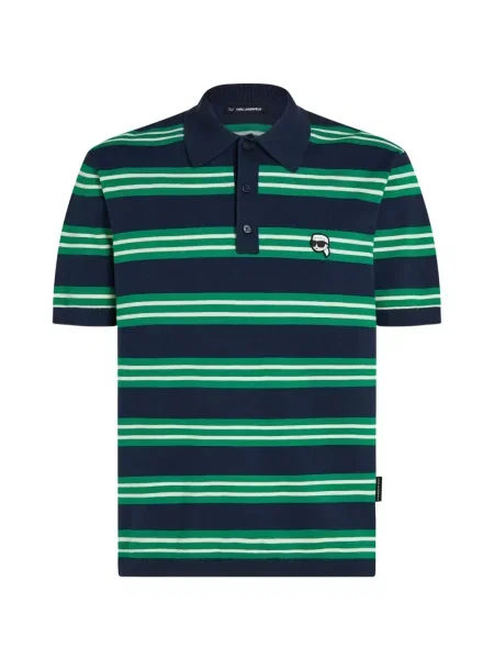 Tricou polo Karl Lagerfeld albastru