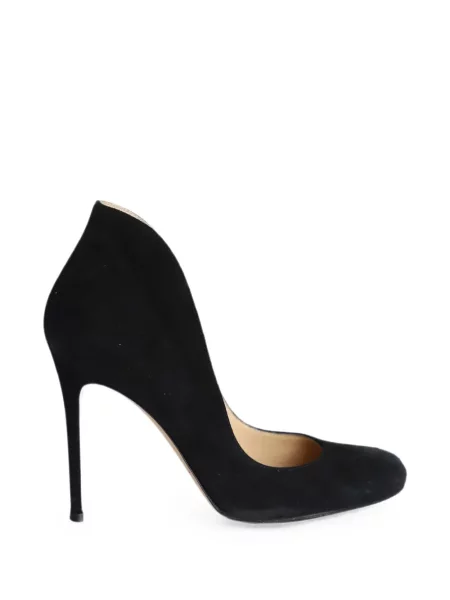 Pantofi cu toc Gianvito Rossi evazate negru
