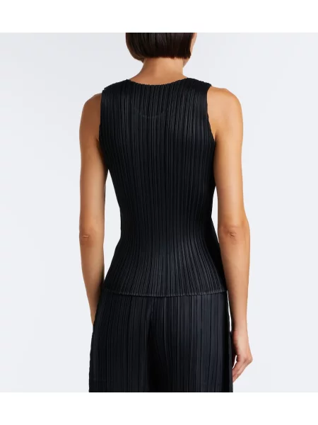 Top Pleats Please Issey Miyake negru