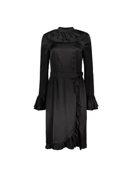 Sukienka Moschino kopertowa czarna