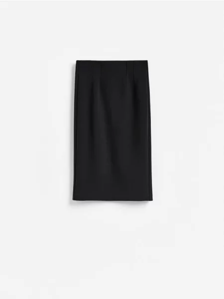 Reserved Fustă midi negru