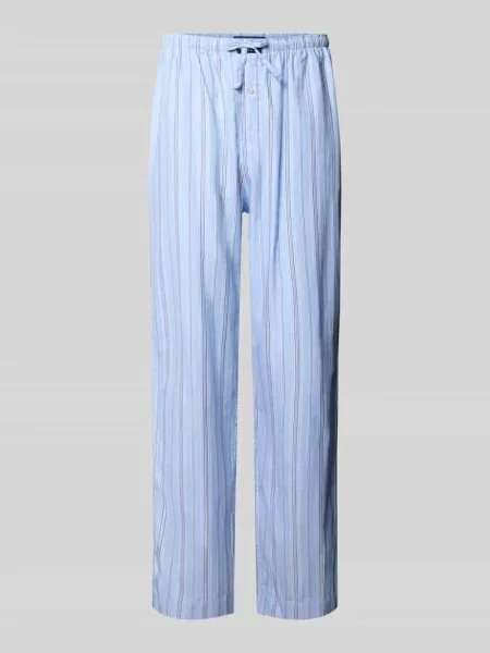 Spodnie od piżamy o kroju regular fit z czystej bawełny Polo Ralph Lauren Underwear niebieskie