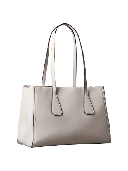 Geantă shopper Calvin Klein business alb