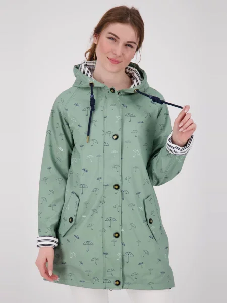 Ankerglut Striukė-paltas Regenjacke Friesennerz Ankerglutbucht Damen Übergangsjacke Kapuze žaliosios citrinos