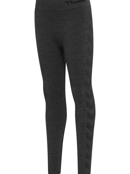 Dziewczęce bezszwowe legginsy Hummel Ci czarne