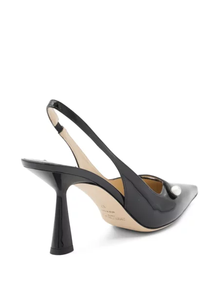 Pantofi cu toc Jimmy Choo cu perle slingback negru