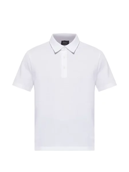 Scurt tricou polo Brioni alb