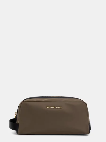 Pungă cosmetică Michael Kors verde