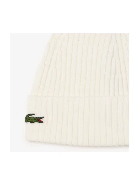 Căciulă Lacoste tricotate alb