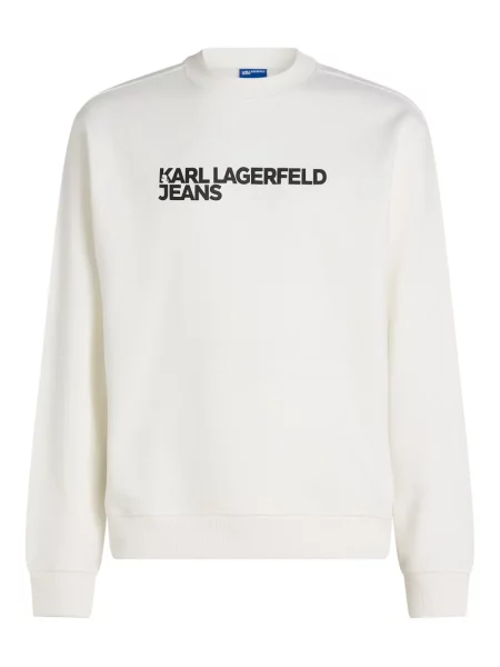 Hanorac Karl Lagerfeld Jeans cu imagine alb