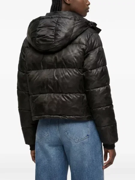 Подрязан дънково яке Karl Lagerfeld Jeans черно
