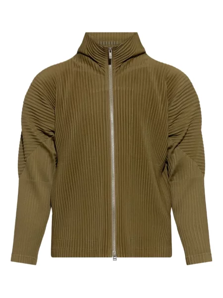 Geacă Homme Plisse Issey Miyake plisată verde