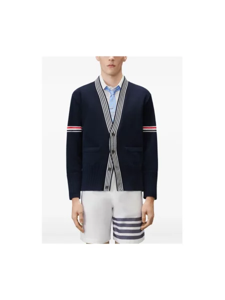 Kardigan Thom Browne niebieski