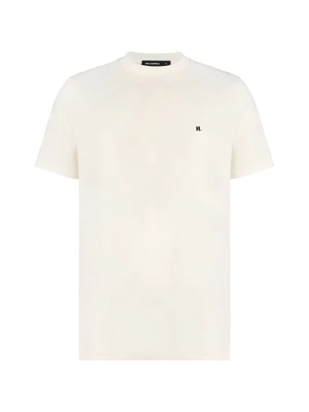 Karl Lagerfeld Tricou murdar alb