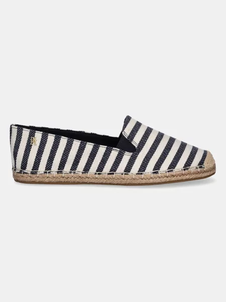 Tommy Hilfiger espadryle NAUTICAL STRIPE ESPADRILLE granatowy