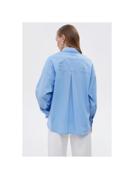 Сорочка з вишивкою Estro блакитна
