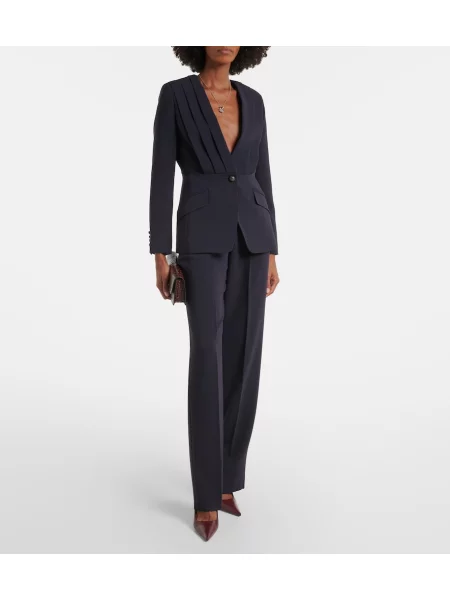 Pantaloni Max Mara albastru