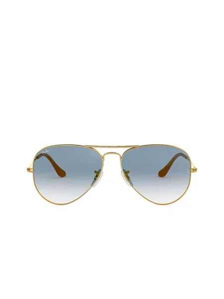 Okulary przeciwsłoneczne Ray-Ban Aviator Classic arista gold/light blue żółte
