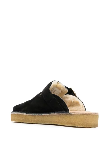 Δερμάτινα mules Clarks Originals μαύρο