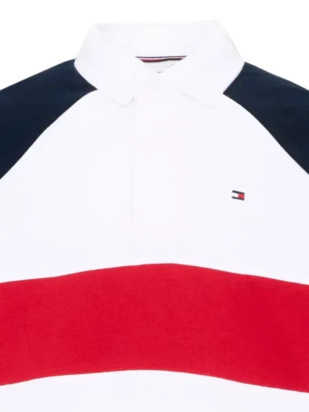 Koszulka polo dziecięca Tommy Hilfiger biała