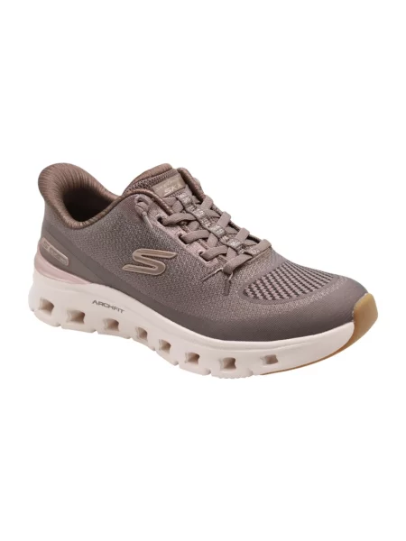 Sneakersy Skechers brązowe