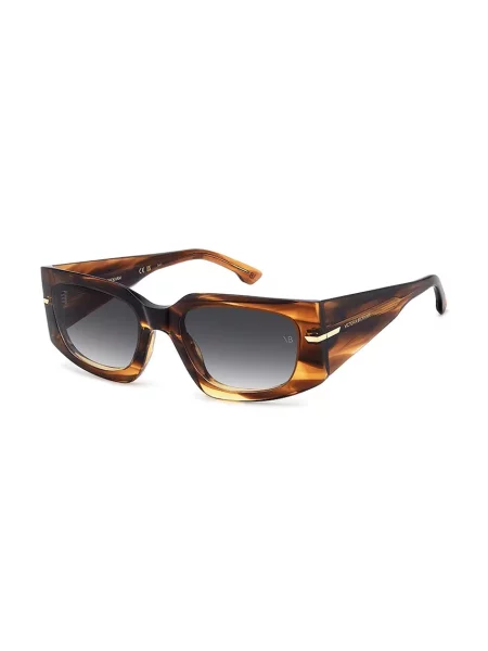 Victoria Beckham okulary przeciwsłoneczne brązowe