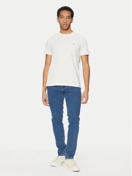 Džínová košile Tommy Jeans bílá