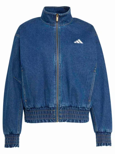 ADIDAS SPORTSWEAR Jakna za vježbanje plavi traper bijela