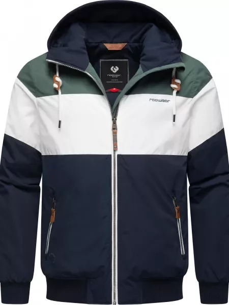 Ragwear Kültéri kabátok kék / zöld fehér
