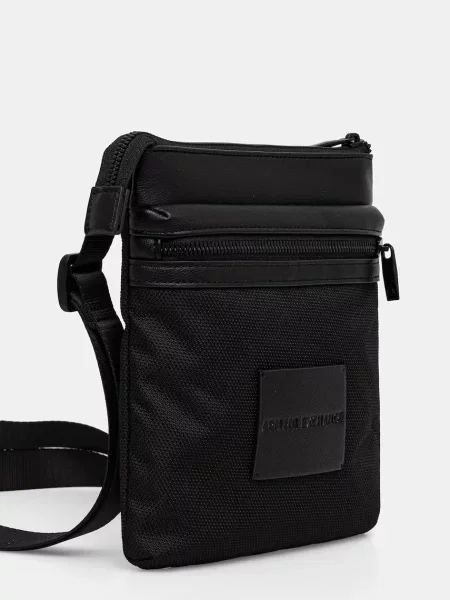 Armani Exchange geantă mică pentru bărbați negru