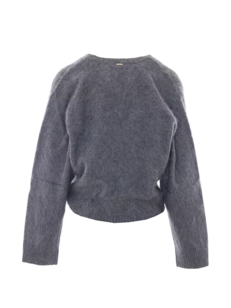 Pulover Twinset cu decolteu în V gri