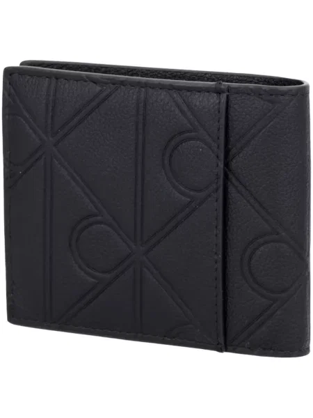 Calvin Klein Peňaženka Xl Emblem Aop Emboss Ew Billfold čierna