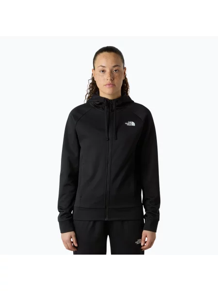 Mikina The North Face Reaxion Hooded Full black heather černá