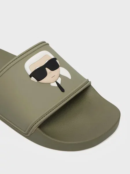 Шлепанцы Karl Lagerfeld оливковые