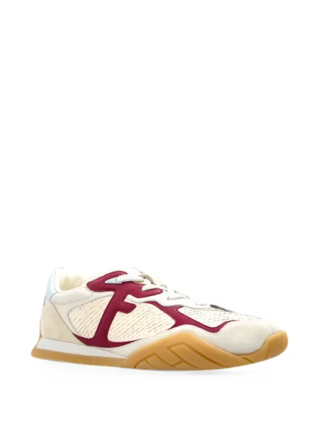 Sneakerși Fendi din piele alb