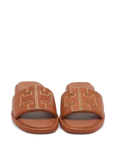 Sandale Tory Burch cu autograf maro