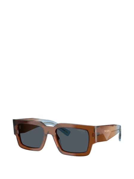 Ochelari de soare pătrați Prada Eyewear maro