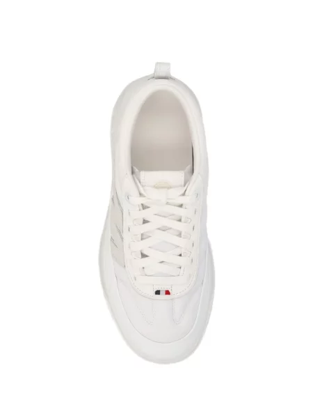 Sneakerși Moncler din piele de căprioară alb