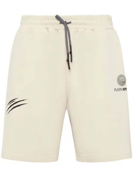 Pantaloni scurți Plein Sport cu imagine gri