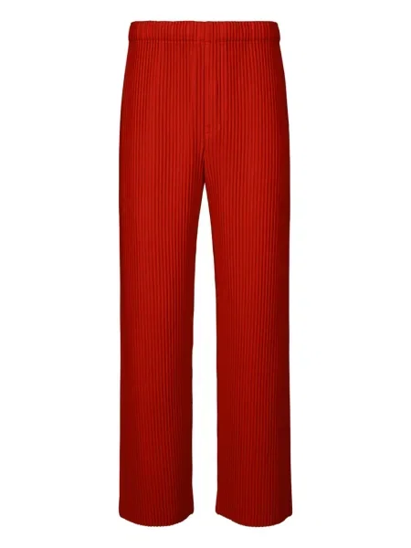 Pantaloni Issey Miyake plisate roșu