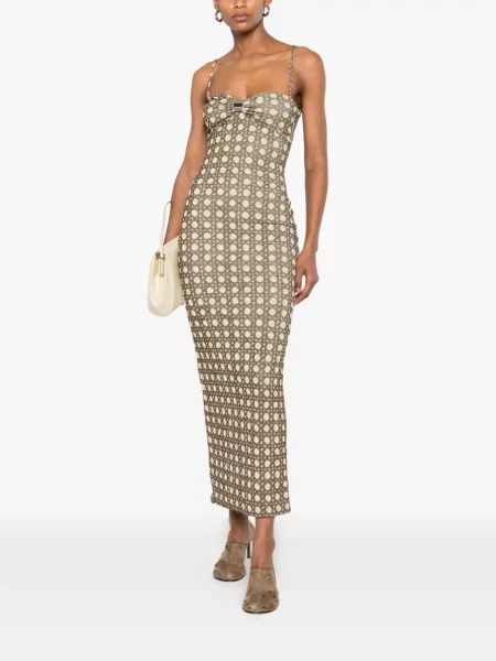 Rochie maxi Nanushka cu buline drapată
