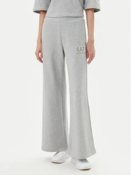 Широкие спортивные штаны Ea7 Emporio Armani серые