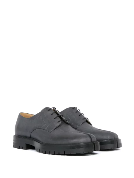 Pantofi derby Maison Margiela cu șireturi din dantelă gri